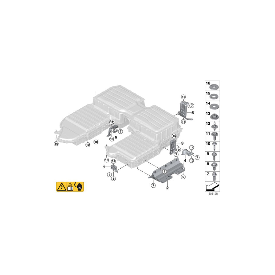 Genuine BMW 61258689190 G05 Bracket Inner (Inc. X5 45eX)