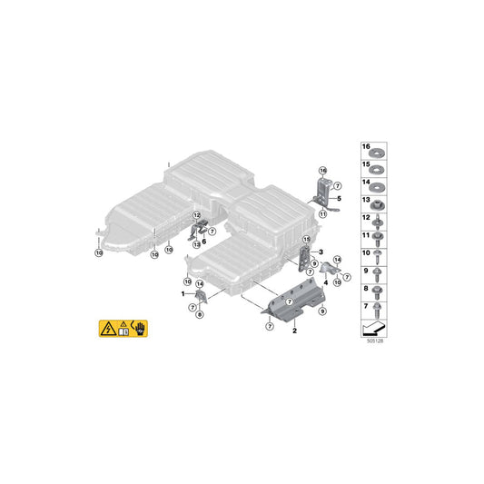 Genuine BMW 61258689190 G05 Bracket Inner (Inc. X5 45eX)