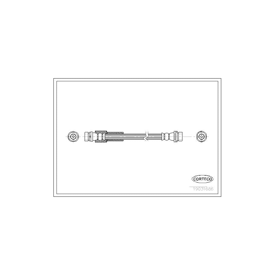 Corteco 19031686 Brake Hose for Ford Fusion