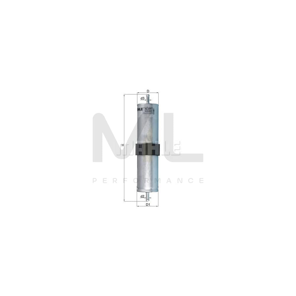 MAHLE ORIGINAL KL 477 Fuel filter for MINI Hatchback (R50, R53) In-Line Filter | ML Performance Car Parts
