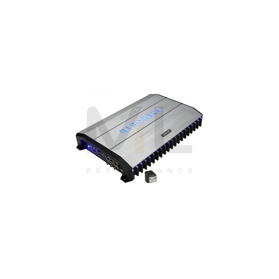 HIFONICS Zeus ZRX-4404 Audio Amplifier with remote control, High(10-1200), Low(30-250)Hz, 1200W, (45 Hz), Bassboost 0-18dB