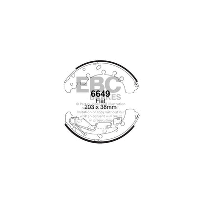 EBC 6649 Fiat Lancia Opel Vauxhall Rear Brake Shoes - TRW Caliper 1 | ML Performance UK Car Parts