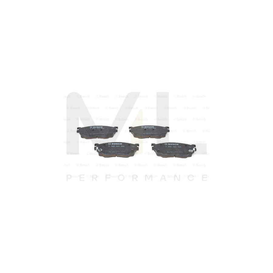 Bosch 0986494394 Brake Pad Set For Mazda 626 V Estate (Gw) With Acoustic Wear Warning, With Anti-Squeak Plate BP1317 | ML Performance Car Parts