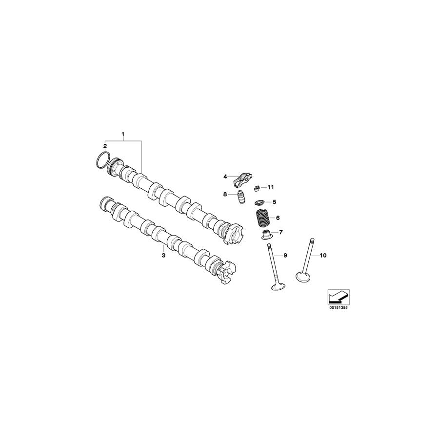 Genuine BMW 11317565422 Camshaft Exhaust (Inc. Coop.S JCW & Cooper S)