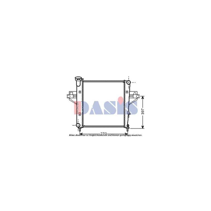 AKS Dasis 520101N Engine Radiator for Jeep Cherokee III (Kj)
