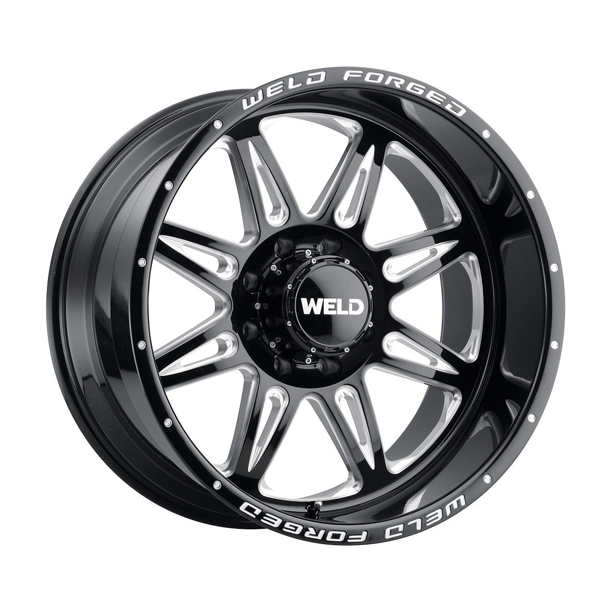 Weld W70242082BAA Cheyenne Xt Wheel 24x12 8x165.1 ET-51 BS4.5 Gloss Black & Contrast Cut