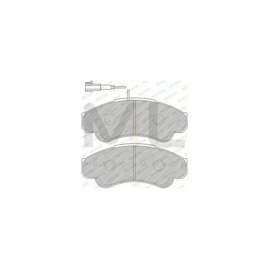 Ferodo Premier Eco Friction FVR1479 Brake Pad Set Incl. Wear Warning Contact, With Accessories