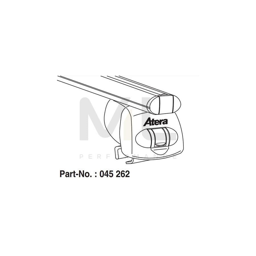 Atera Signo 045262 Roof bars for closed roof rails, 110 cm, 100 kg, Aluminium