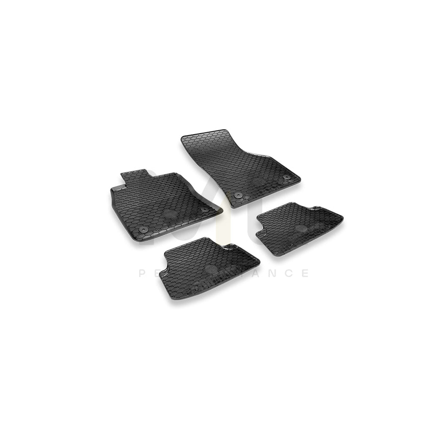 HEYNER PREMIUM OEM 737200 Floor mat set for AUDI A3 Hatchback (8P1) Elastomer, Quantity: 4, Black