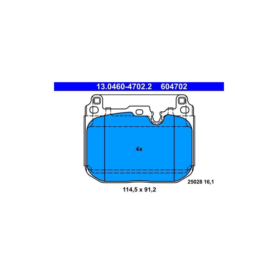 ATE 13.0460-4702.2 Brake Pad Set