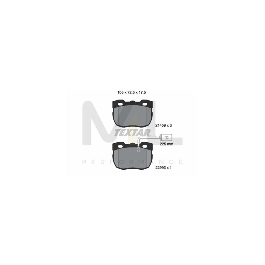 TEXTAR 2145905 Brake pad set for LAND ROVER Discovery I (LJ) incl. wear warning contact
