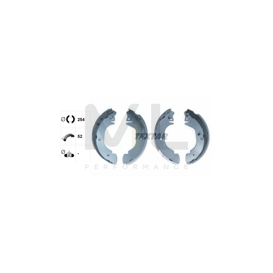 TEXTAR 91044100 Brake Shoe Set for FORD TRANSIT without handbrake lever