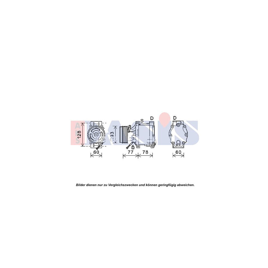AKS Dasis 852818N Compressor, Air Conditioning
