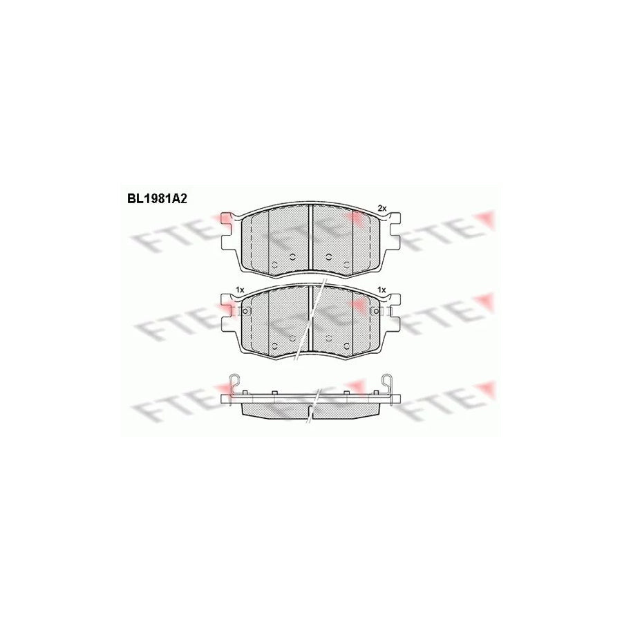 FTE 9010571 Brake Pad Set