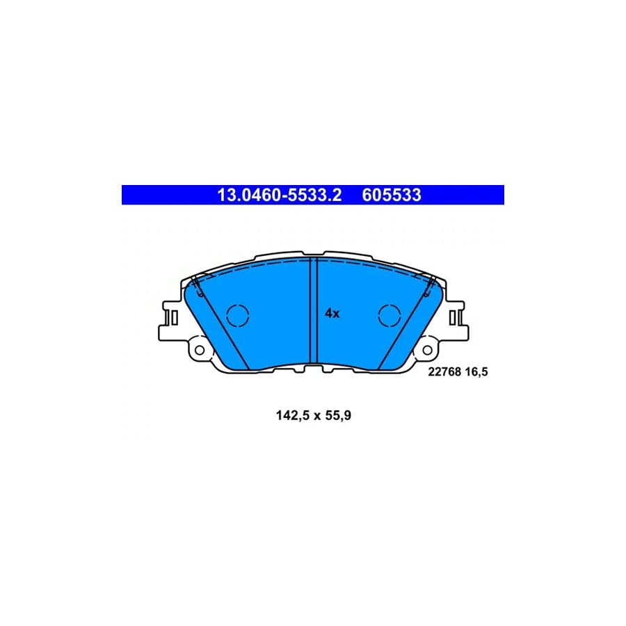 ATE 13.0460-5533.2 Brake Pad Set