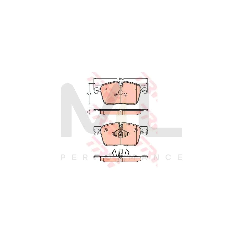 TRW Gdb2145 Brake Pad Set Prepared For Wear Indicator
