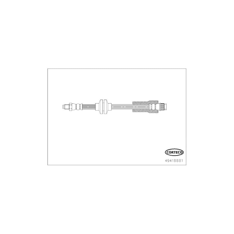 Corteco 49418881 Brake Hose for Chevrolet Aveo