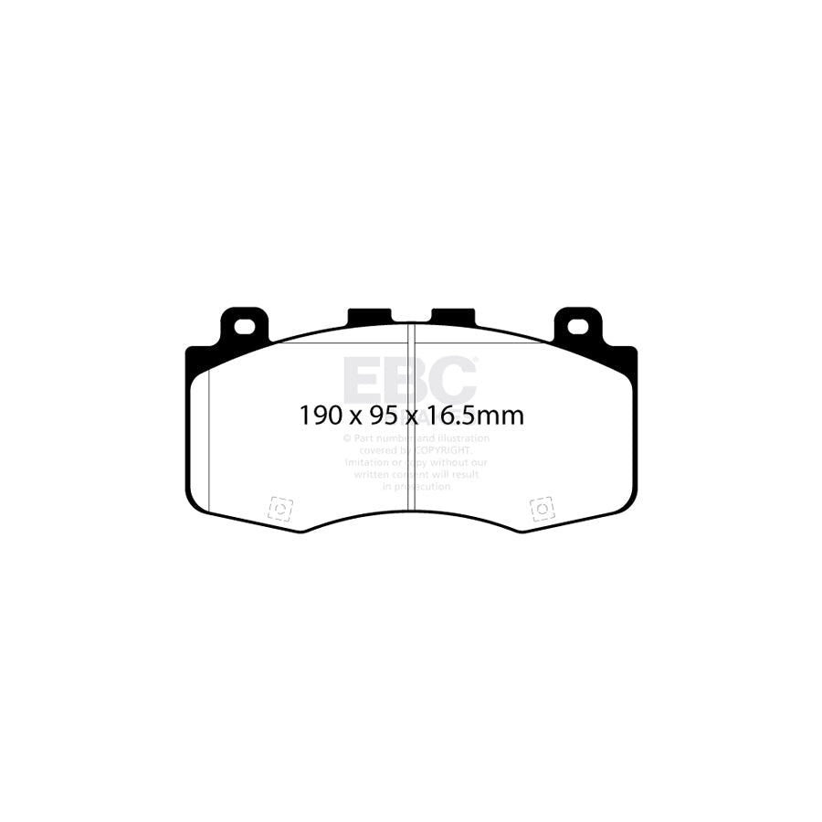 EBC DP42400R Jeep Grand Cherokee Yellowstuff Front Brake Pads - Brembo Caliper 2 | ML Performance UK Car Parts