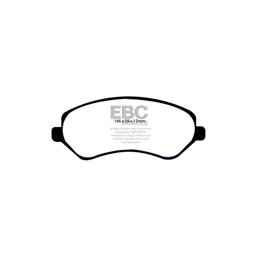 EBC PD08KF577 Jeep Cherokee Yellowstuff Front Brake Pad & USR Disc K 2 | ML Performance UK Car Parts