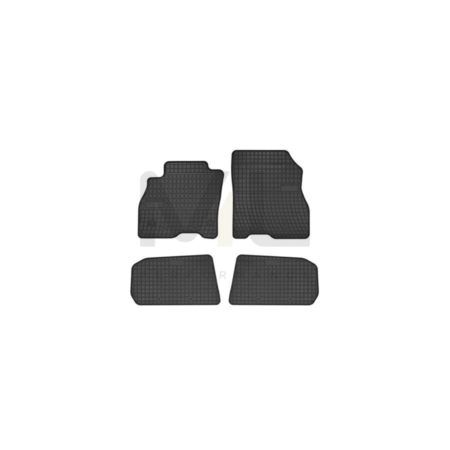FROGUM Tailored 547532 Floor mat set for NISSAN Leaf I (ZE0) Elastomer, Front and Rear, Quantity: 4, Black, (LHD)