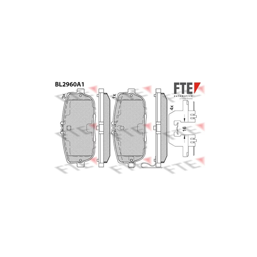 FTE Bl2960A1 Brake Pad Set
