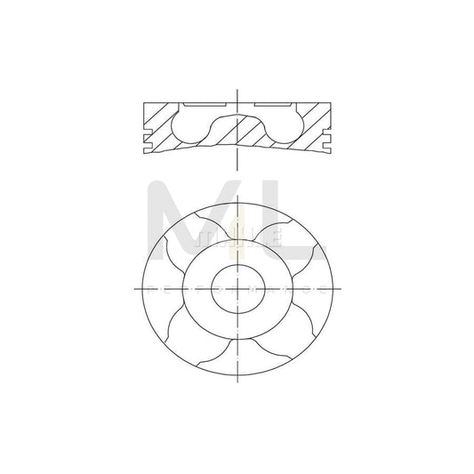 MAHLE ORIGINAL 012 30 01 Piston 79,25 mm, with piston ring carrier | ML Performance Car Parts