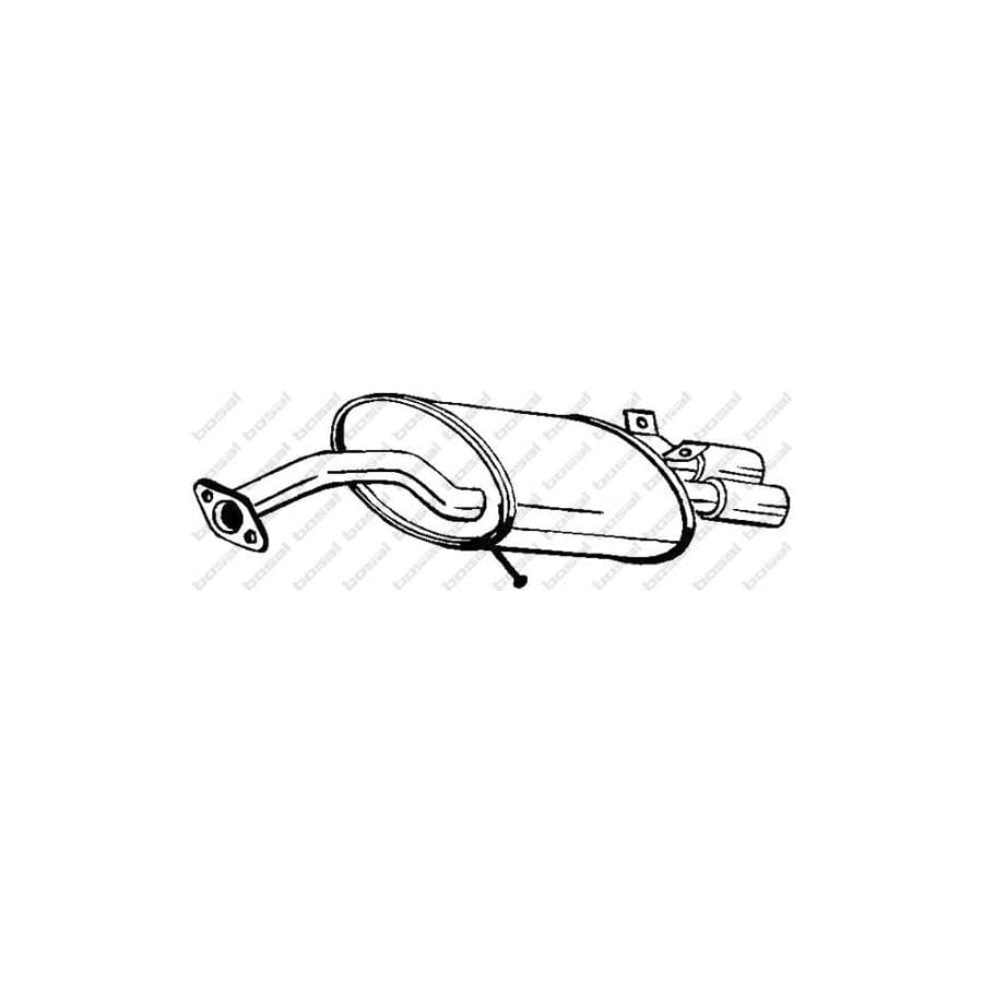 Bosal 228-137 Rear Silencer for Toyota Corolla