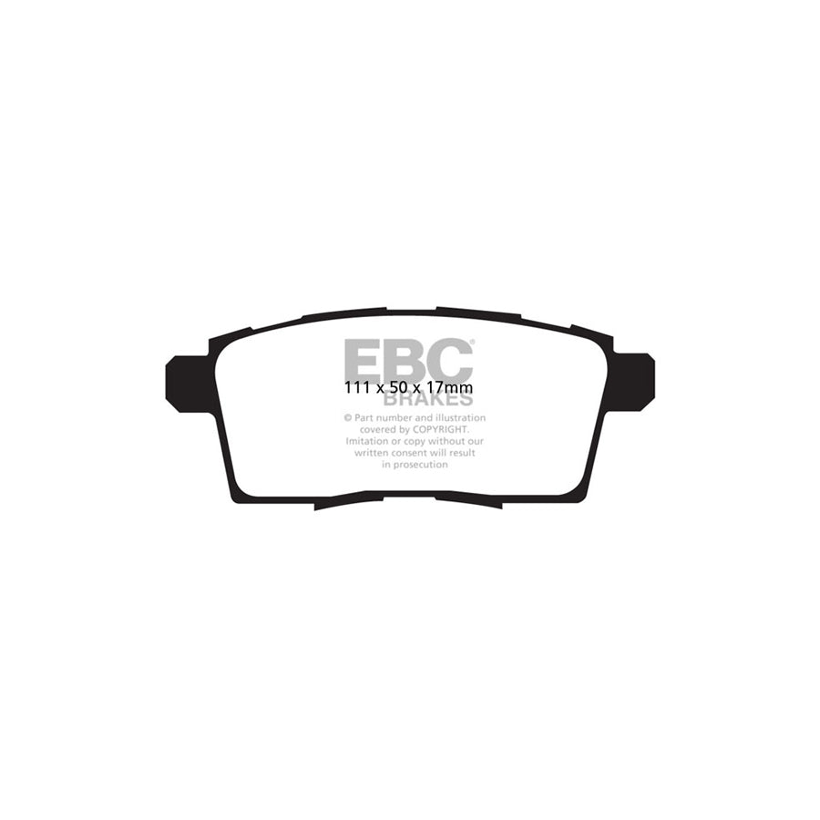 EBC DP61795 Mazda Greenstuff Rear Brake Pads (Inc. CX-7 & CX-9) 2 | ML Performance UK Car Parts