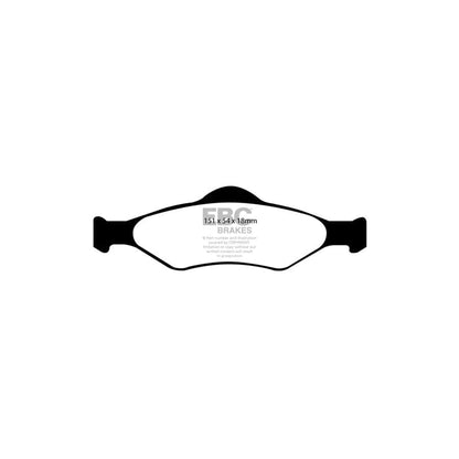 EBC PD06KF252 Ford Greenstuff Front Brake Pad & USR Disc Kit (Inc. Fiesta Mk5 & Ka) 2 | ML Performance UK Car Parts