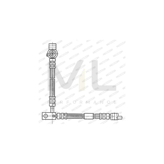 Ferodo FHY3180 Brake Hose for Nissan Primera 160,2mm, Ø10