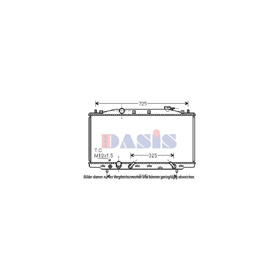 AKS Dasis 100066N Engine Radiator for Honda Accord VIII Saloon (Cu)