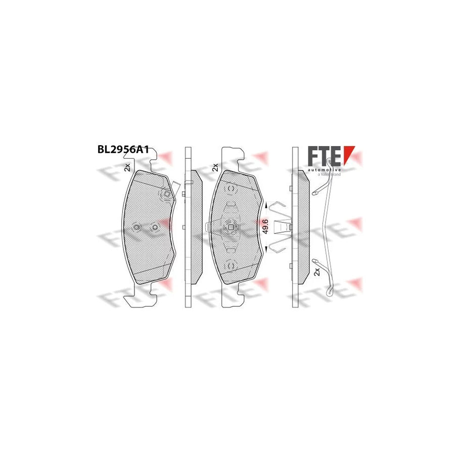 FTE Bl2956A1 Brake Pad Set for Opel Corsa E Hatchback (X15)