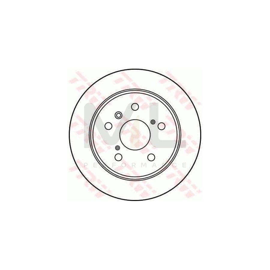 TRW DF2661 Brake Disc Solid  - 1 piece