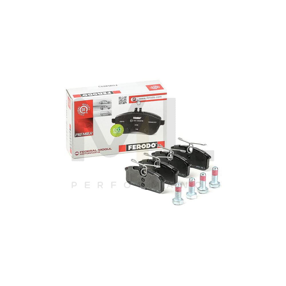 Ferodo Premier Eco Friction FDB4893 Brake Pad Set for Renault Twizy (Mam_) Not Prepared for Wear Indicator, With Accessories