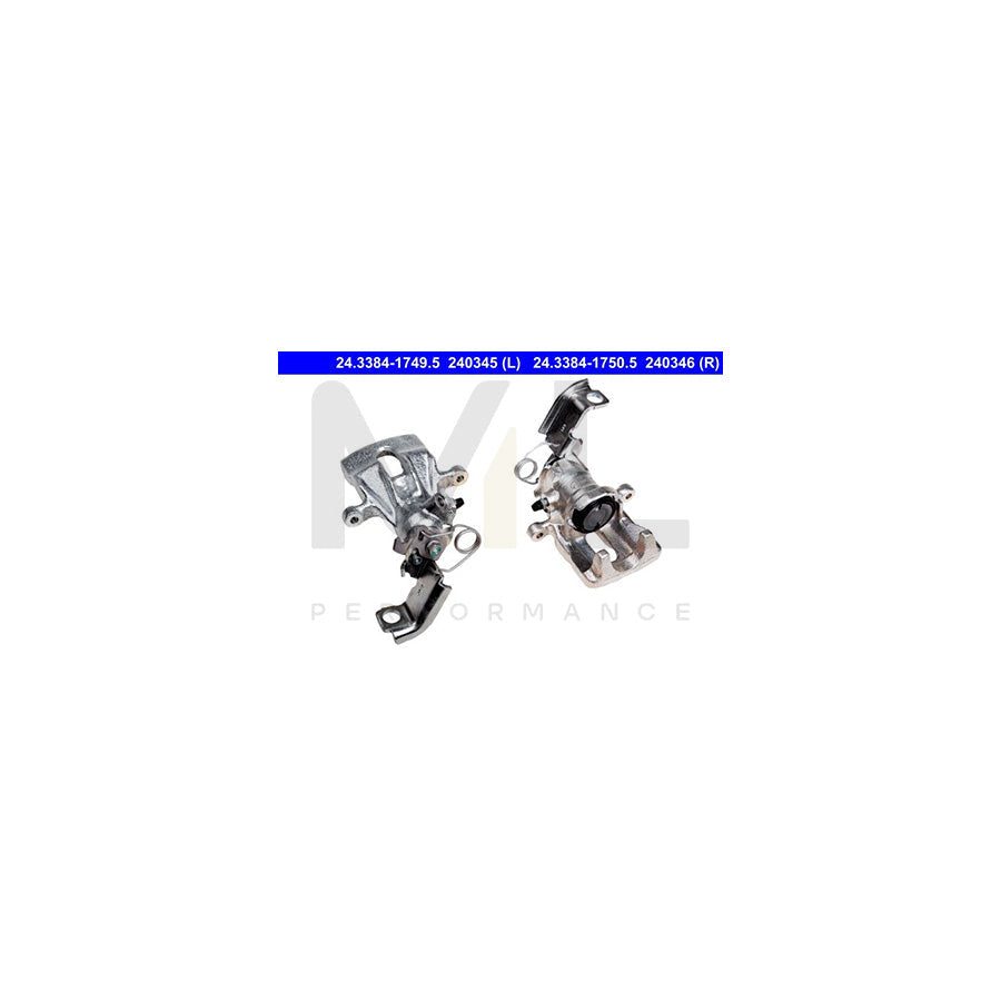 ATE 24.3384-1750.5 Brake Caliper for HONDA ACCORD without holder