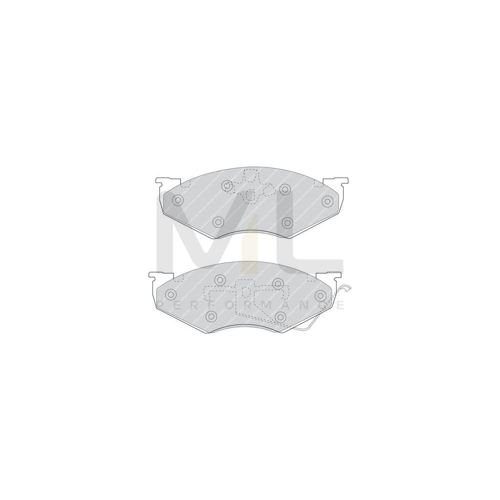 Ferodo Premier FDB927 Brake Pad Set With Acoustic Wear Warning, With Piston Clip