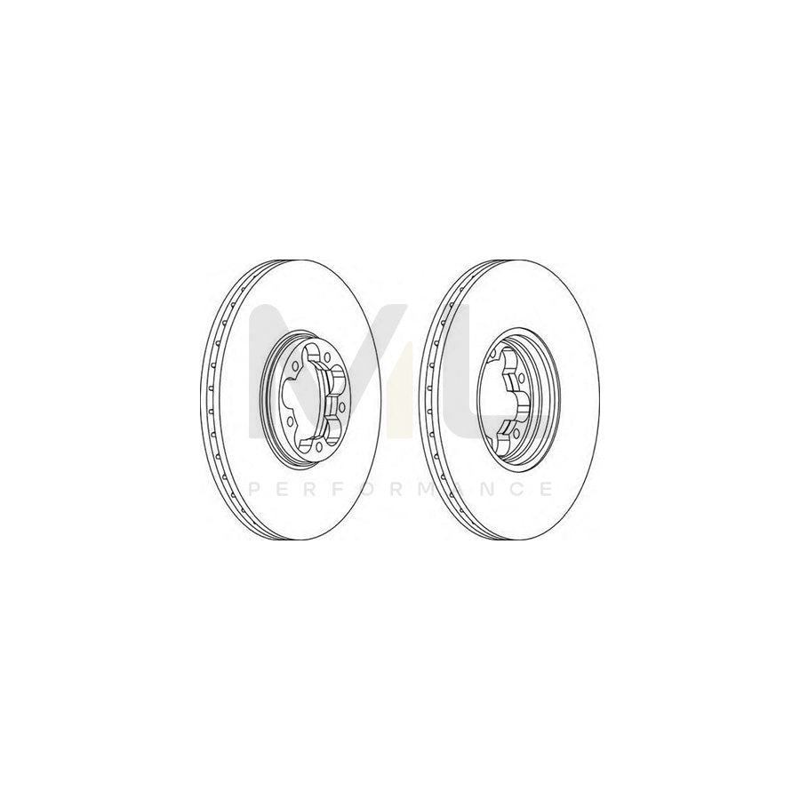 Ferodo DDF1112-1 Brake Disc for Ford Transit Vented  - Pair