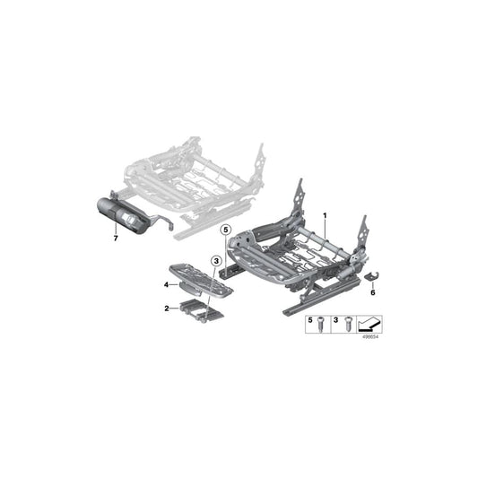 Genuine BMW 52107424453 F23 Electrical Seat Mechanism, Left (Inc. 225d, 228i & 230iX)