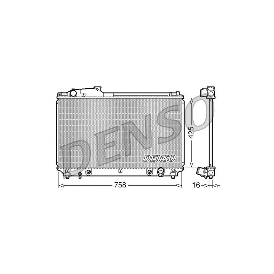 DENSO DRM51003 Engine Radiator for Lexus Ls III (Xf30)