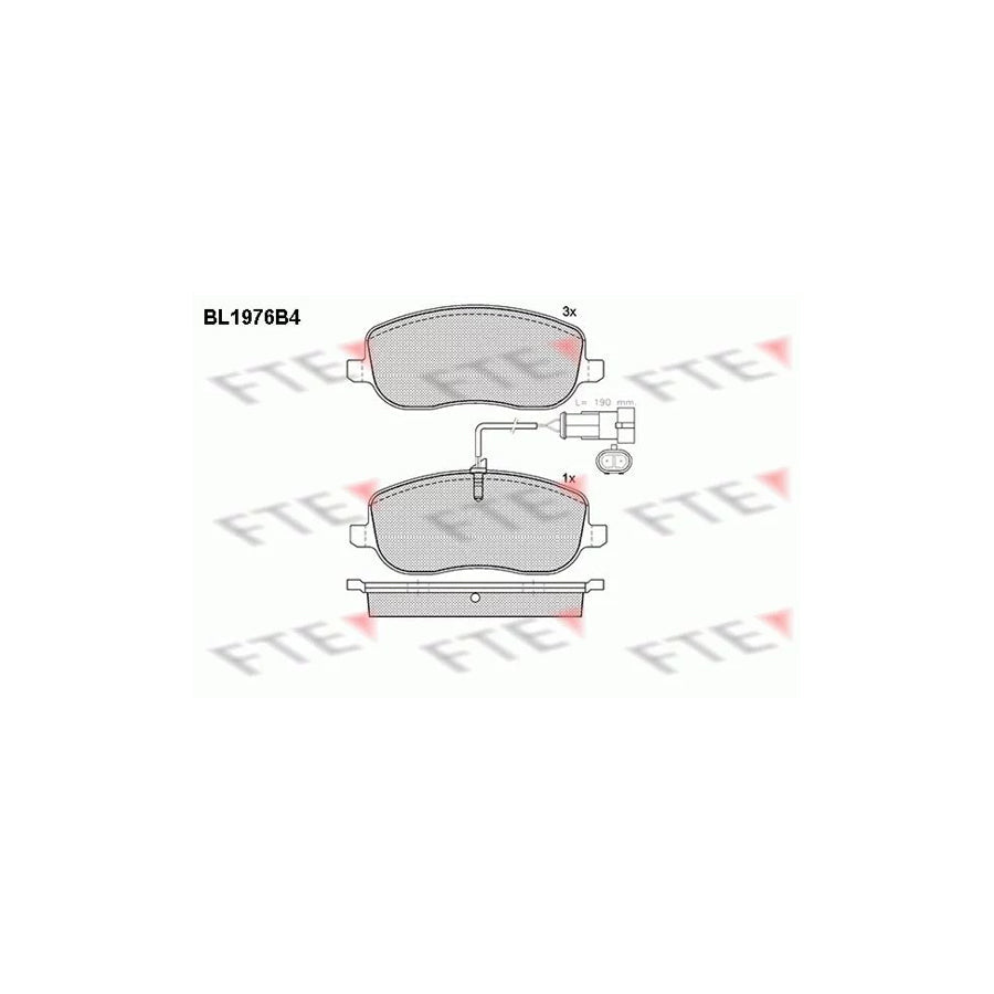 FTE 9010566 Brake Pad Set for Fiat Croma II Estate (194)
