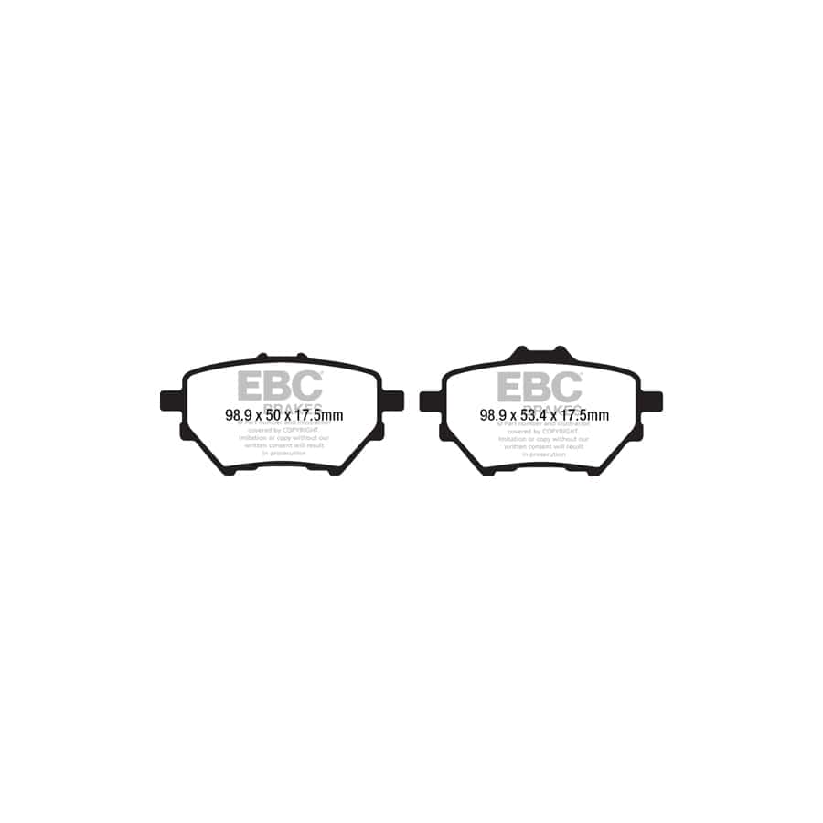 EBC PDKR1053 Citroen Opel Peugeot Vauxhall Ultimax Rear Brake Pad & Plain Disc Kit - Bosch Caliper 2 | ML Performance UK Car Parts