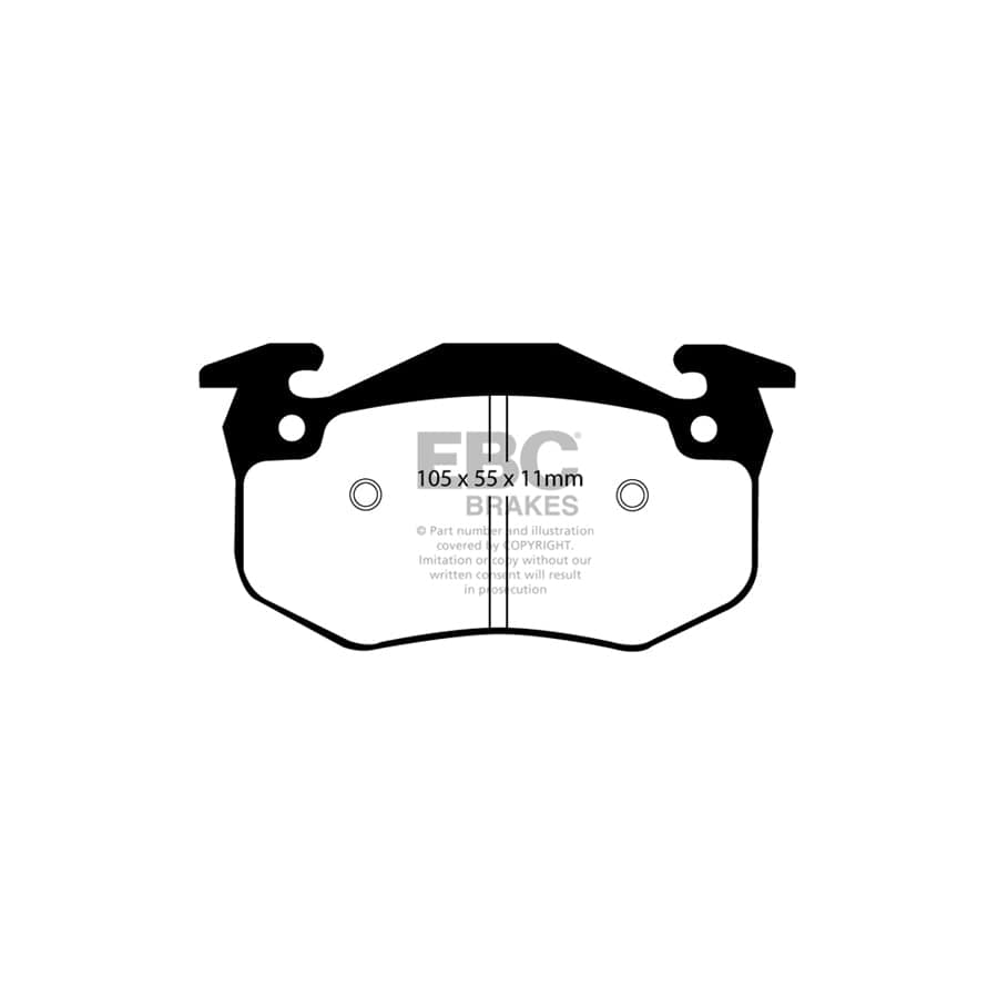 EBC PDKR742 Renault Ultimax Rear Brake Pad & Plain Disc Kit - Bendix Caliper 2 | ML Performance UK Car Parts
