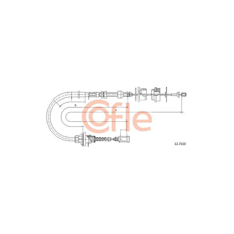 Cofle 12.7210 Clutch Cable for Fiat Ducato