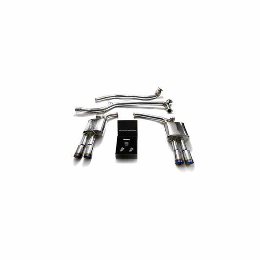 Armytrix AUB82-QS11B Valvetronic Exhaust System Audi A5 | A5 Quattro 2005-2015 with Quad Blue Coated 3.5"