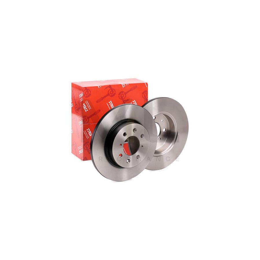 TRW DF2792 Brake Disc Solid, Painted, with bolts/screws  - 1 piece
