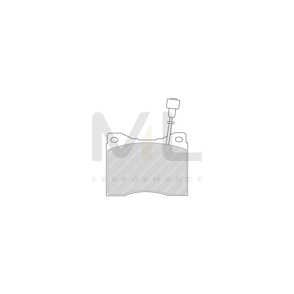 Ferodo Premier FDB426 Brake Pad Set Incl. Wear Warning Contact