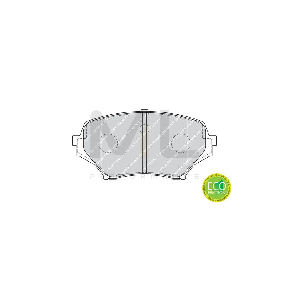 Ferodo Premier Eco Friction FDB1893 Brake Pad Set for Mazda Mx-5 III (Nc) With Acoustic Wear Warning, With Piston Clip, Without Accessories