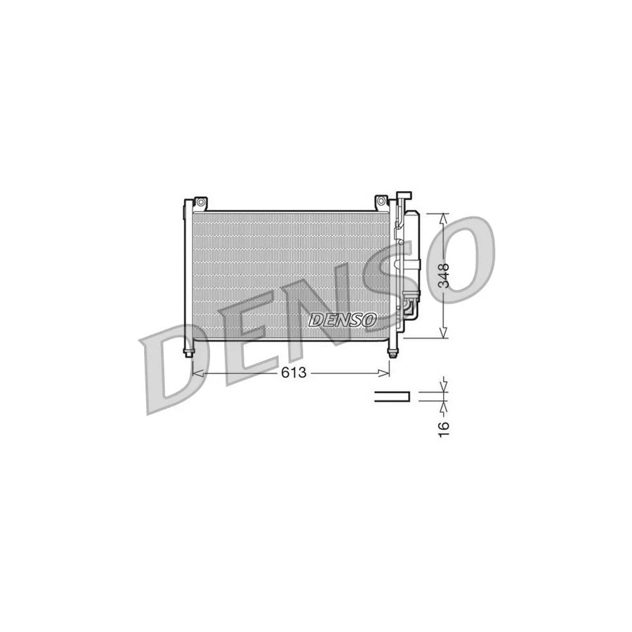 DENSO DCN44002 Air Conditioning Condenser for Mazda 2 Hatchback (De, Dh)