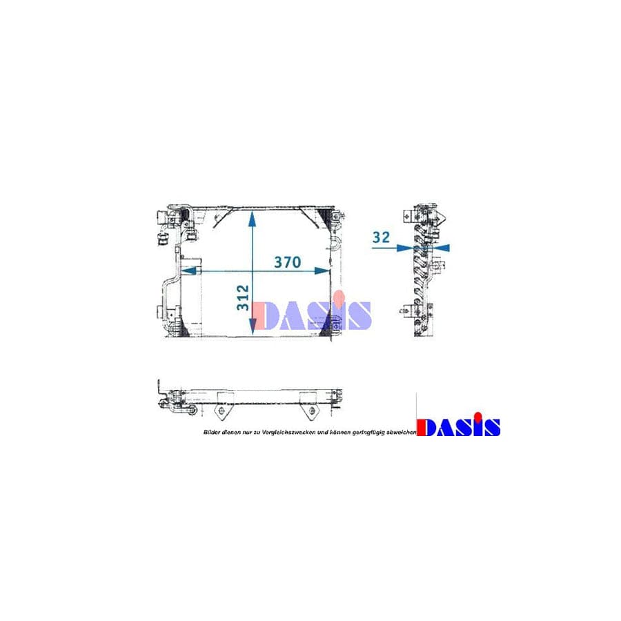 AKS Dasis 051890N Air Conditioning Condenser for BMW 3 Saloon (E21)