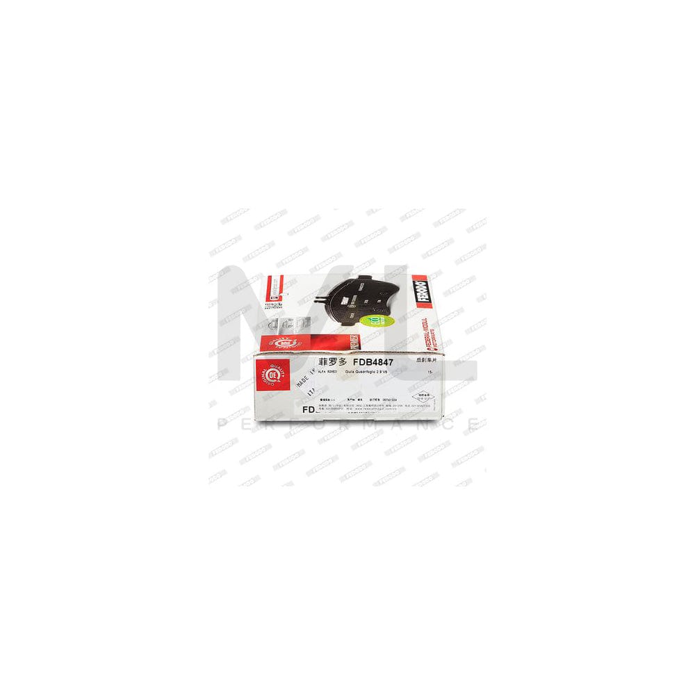 Ferodo FDB4847 Brake Pad Set Premier, Incl. Wear Warning Contact, With Accessories